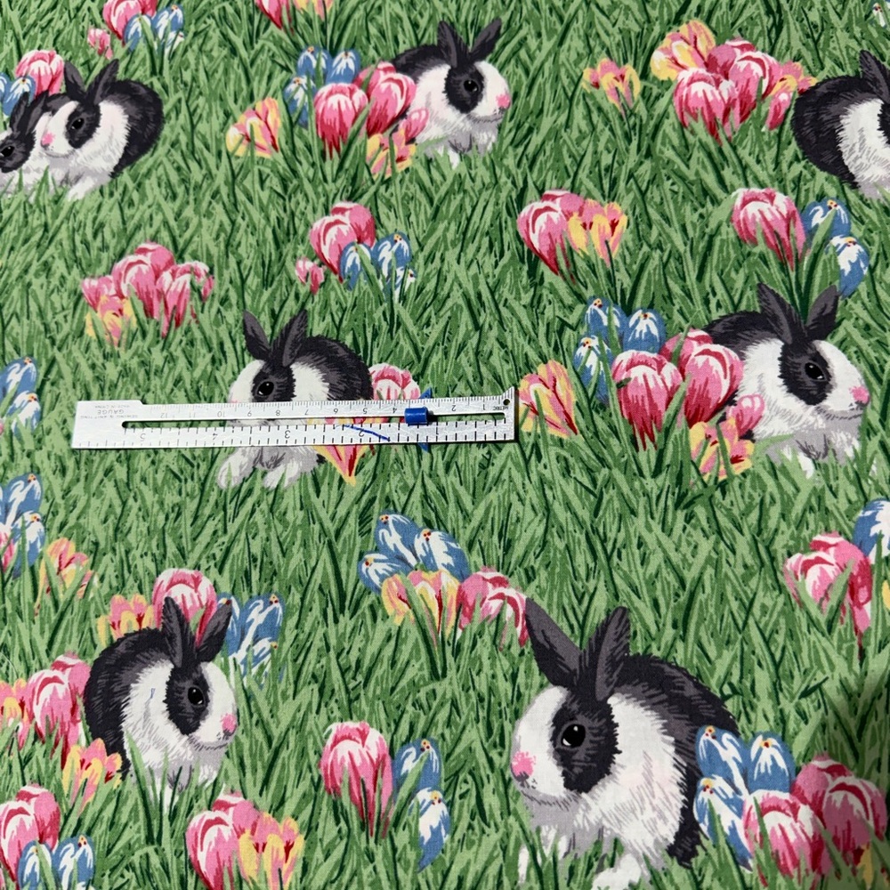 Easter rabbit fabric 100% cotton